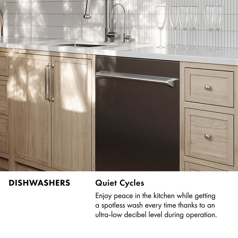24" Monument Series 3rd Rack Top Touch Control Dishwasher with Stainless Steel Tub, Satin Stainless Steel