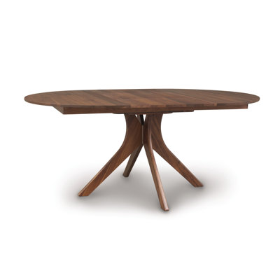 Audrey Extendable Solid Wood Pedestal Dining Table