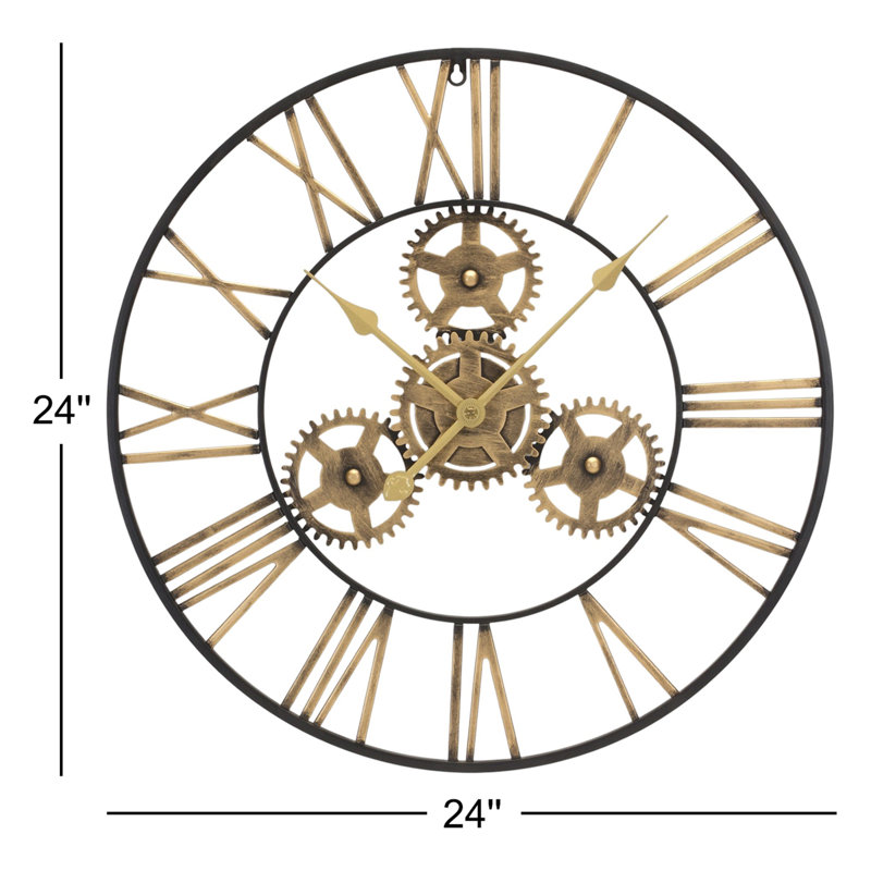 Très grande horloge murale 24 po Piatt