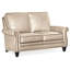 Reddish Leather Loveseat-161546512-161546525-161546617