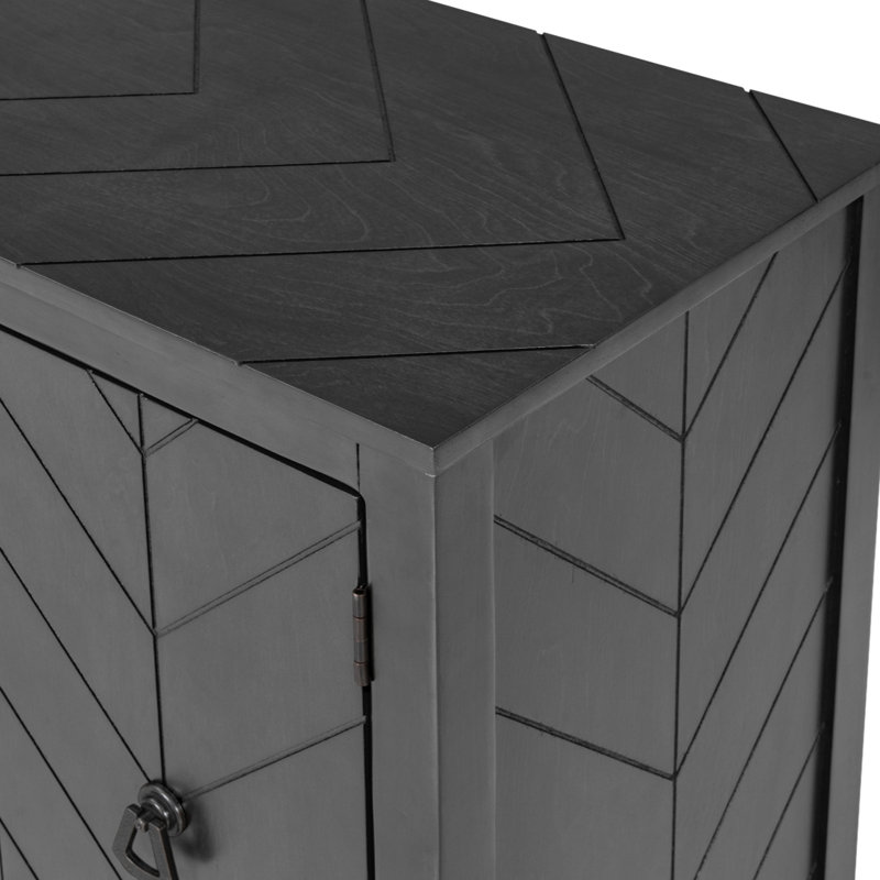 37" Sideboard with  Cabinets, Gray