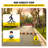 VEVOR Rubber Speed Bump, 1 Pack 2 Channel Speed Bump Hump, 72.8" Long Modular Speed Bump, Rated 22000 LBS Load Capacity