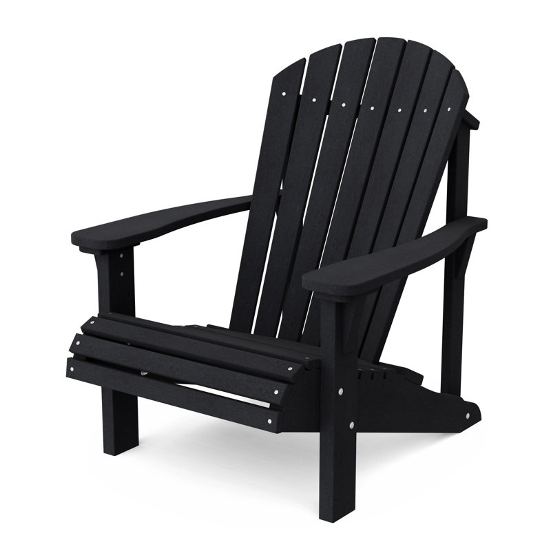 Chaise Adirondack Heritage Sunrise, Noir