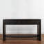 Sleek Black Console Table With Storage Drawers