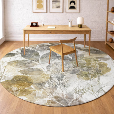 Tapis botanique intérieur / extérieur lavable à la machine Chantille ACN2885
