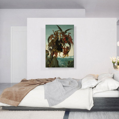 «The Torment of Saint Anthony 1488» par Michelangelo, reproduction d'art sur toile tendue