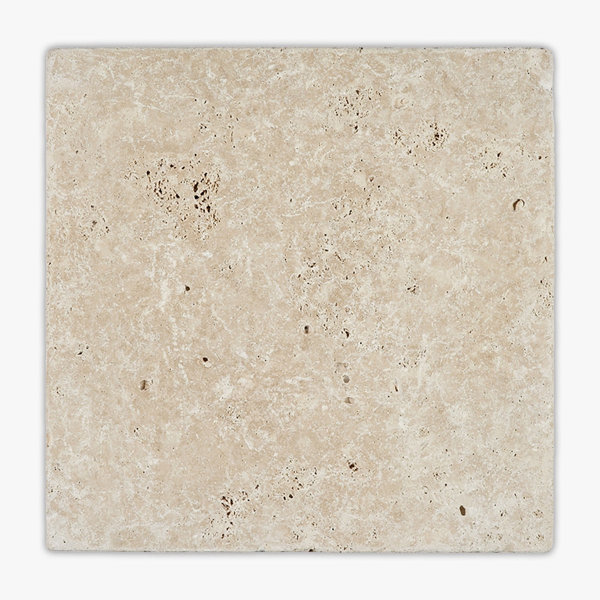 Ivory Tumbled 16x16 Travertine Paver
