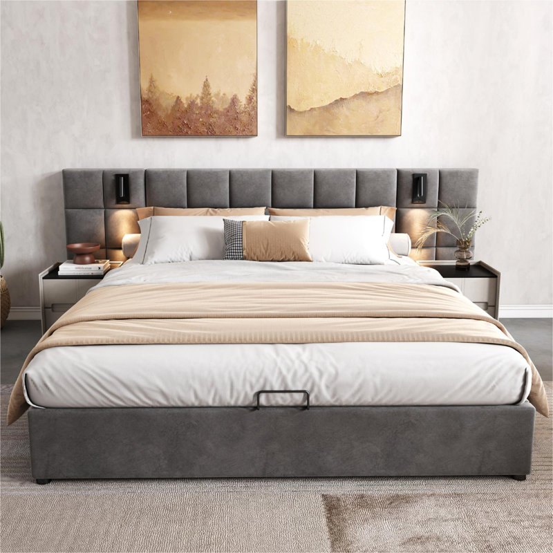 Bollen Upholstered Ottoman Storage Bed, King