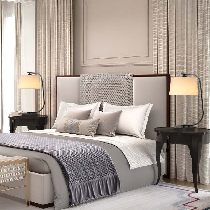 Broghin Dimmable USB & Type-C Table Lamp with Bulb