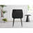 Lenworth Modern Black Metal and Glass Dining Table Set with 6 Velvet Upholstered Dining Chairs-236532220