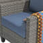 Chaise de patio avec coussins Tarnell-100782258