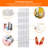 White 24Pairs Over The Door Shoe Organizer