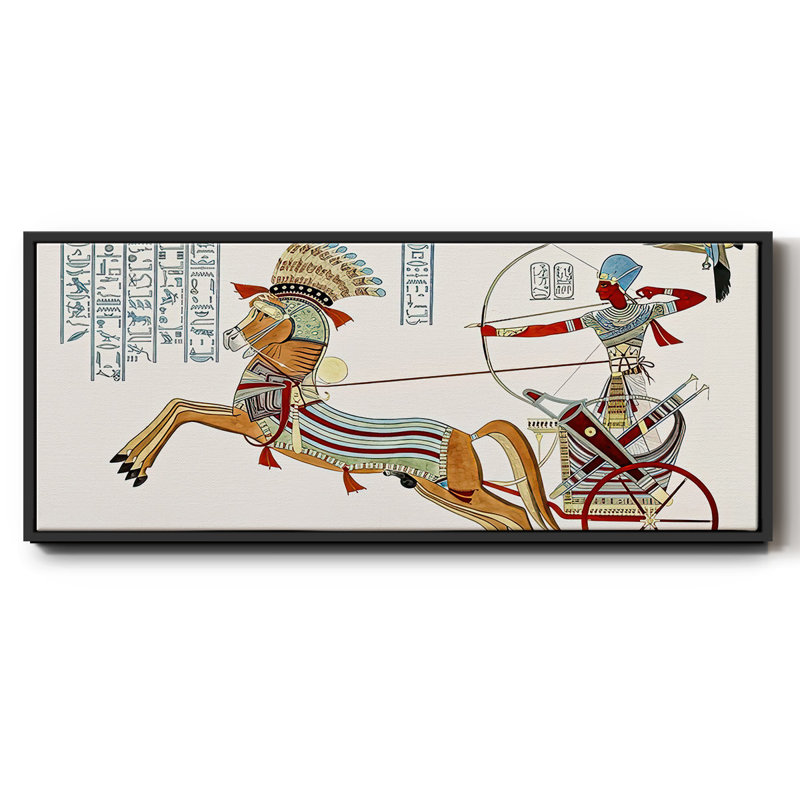 Egyptian Chariots I- Framed Canvas