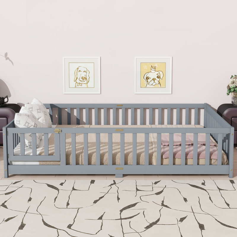 Lit sur pied, gris, Grand