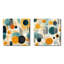 Curenton - Ensemble de 2 impressions sur toile à formes abstraites-102564258-102564262