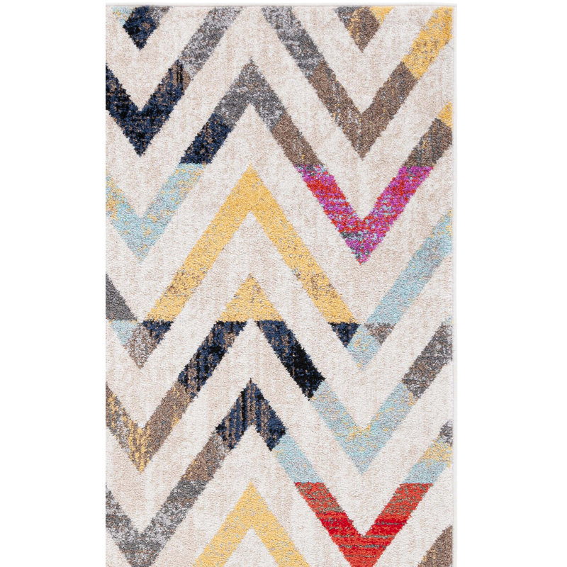 Adirondack Performance Chevron Rug, Rectangle 4' x 6'