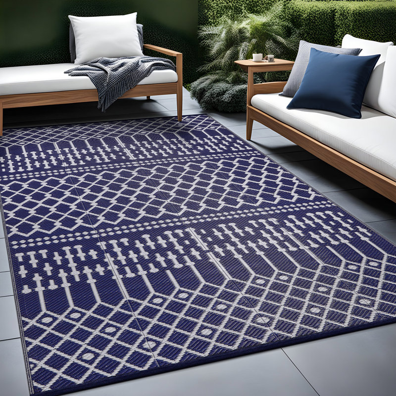 Aldo Moroccan Indoor / Outdoor Rug, Rectangle 9' x 12'