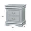 Table de chevet 2 avec finition platine élégante - Article de décoration de chambre à coucher avec solution de rangement