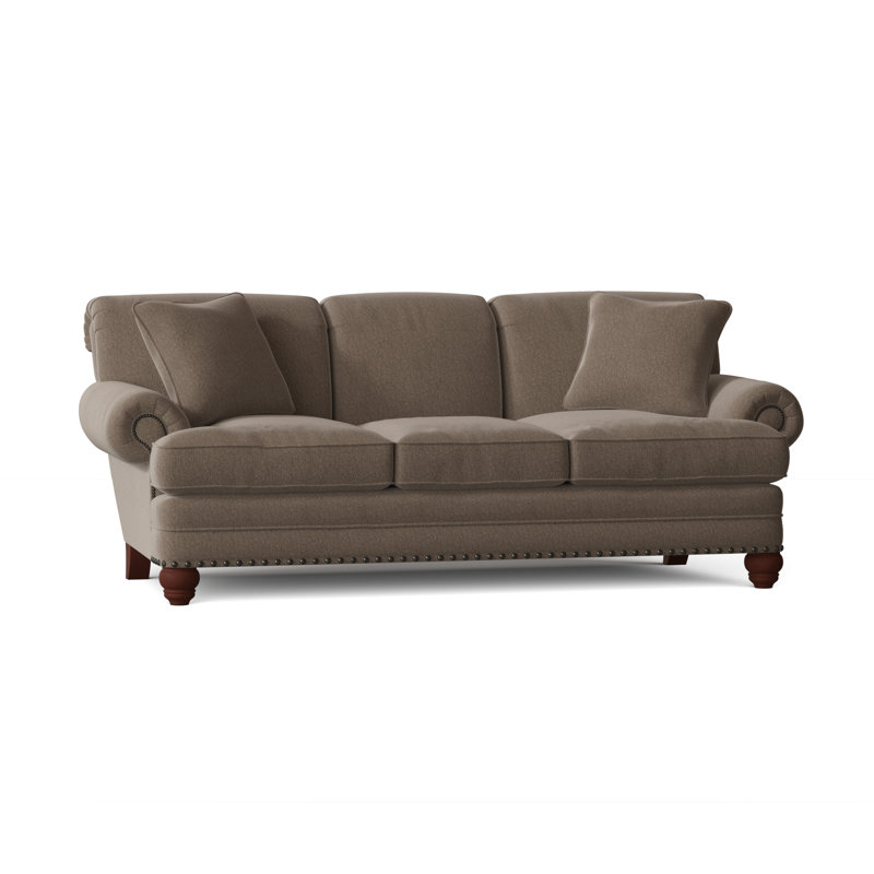 Spratt Sofa, Dark Brass, Manhattan, Beantown 10 Sand Performance Chenille