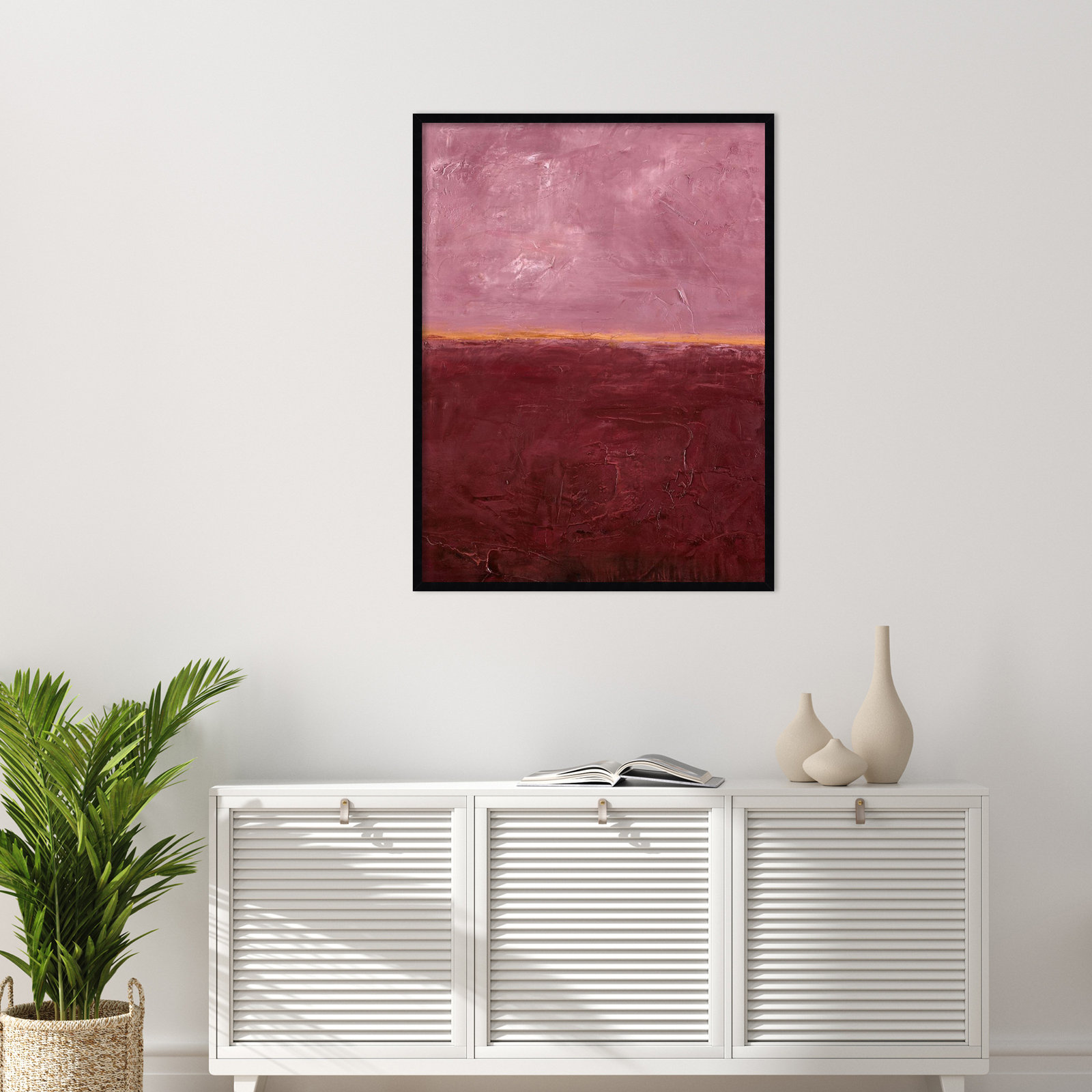Edge Rose Print by Design Fabrikken, 41" H x 31" W, Black