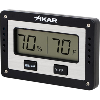 Xikar PuroTemp Rectangular Digital Hygrometer