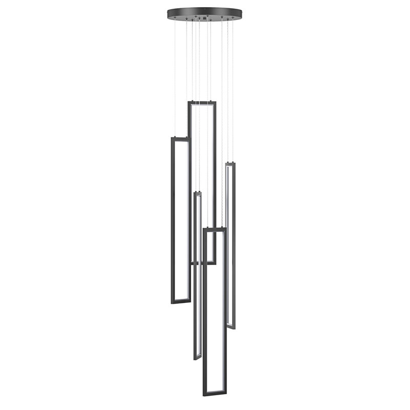 Ismari 5 - Light Black LED Geometric Pendant
