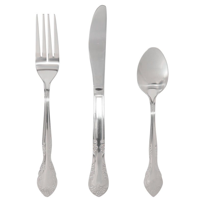 Ebern Designs Saratoga Stainless Steel Flatware Set