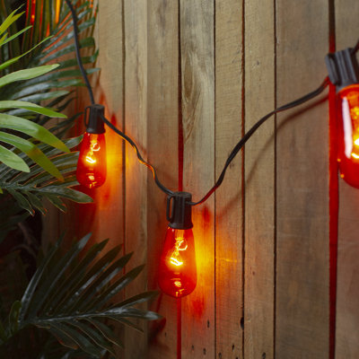 Edison E17 Halloween Light Set - 9ft Black Wire