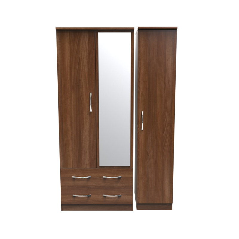 Dekyn Manufactured Wood Wardrobe, Noche Walnut