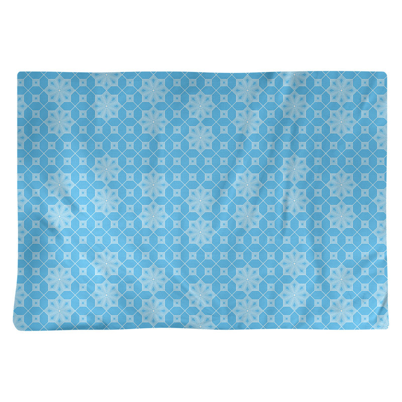Napperon en coton 18 po Classic Lattice, Bleu sarcelle
