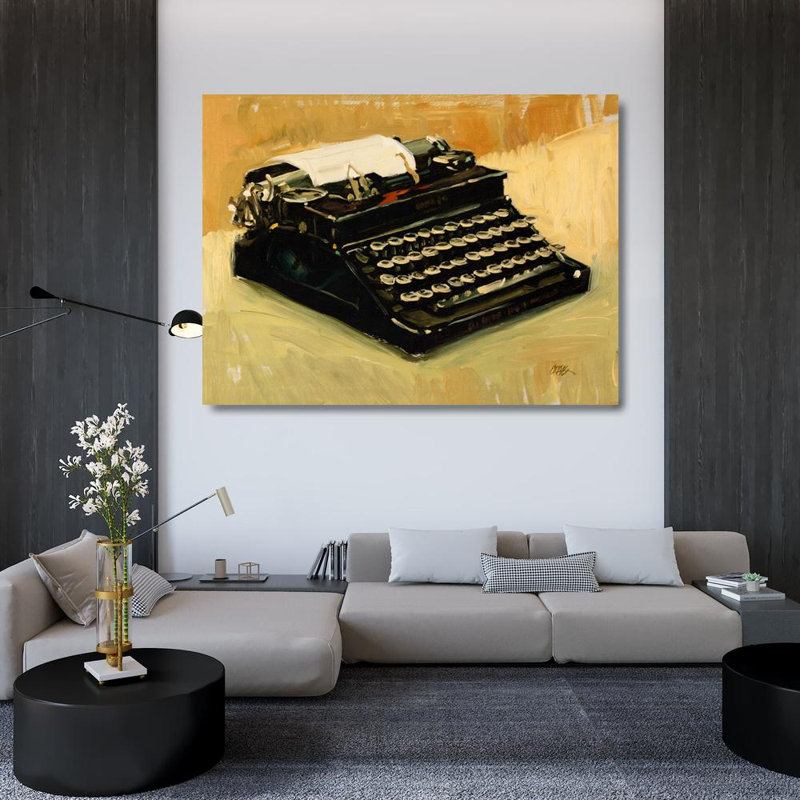 Typewriter, 36" H x 48" W