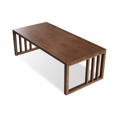Table de salle à manger moderne et simple en bois massif