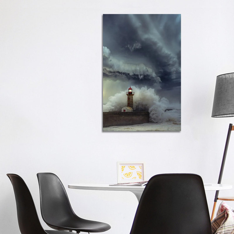 Lighthouse Chaos 1 Piece Wrapped Canvas Wall Art, 101.6 cm H x 66.04 cm W x 3.175 cm D