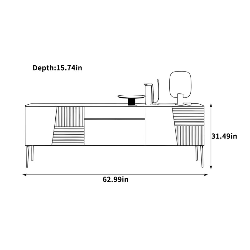 Retford, 31.49"H x 62.99"L x 15.74"W