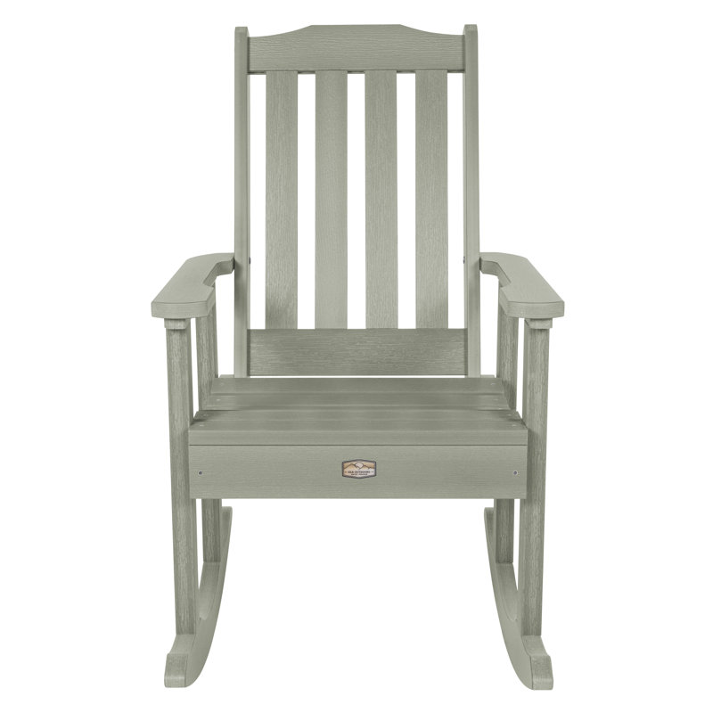 Chaise berçante d'extérieur en plastique, Eucalyptus