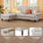 Reversible L-Shaped Modular Sectional Velvet Sofa with Removable Armrests, Ideal for Apartments, Dorms, Home Offices and Living Rooms-390218117