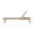 Neecy Outdoor Teak Wood Chaise Lounge-63791245