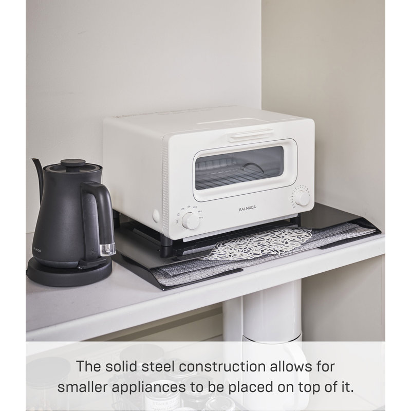 Slim Black Steel Magnetic Placemat Organizer