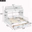 Lits plateforme simple avec deux tiroirs-304304442