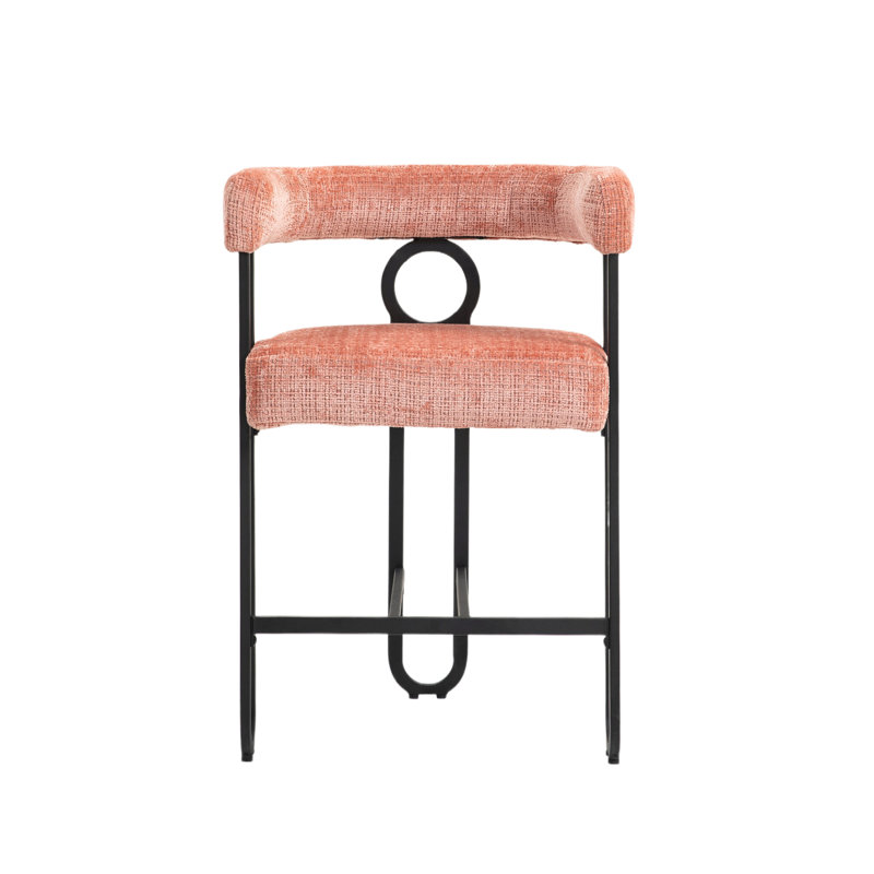 Tabourets en chenille, Rose, 1