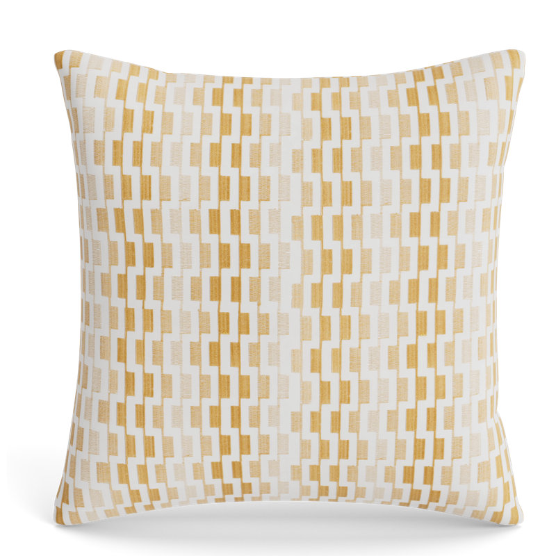Ingot Square Pillow Cover & Insert, Gold
