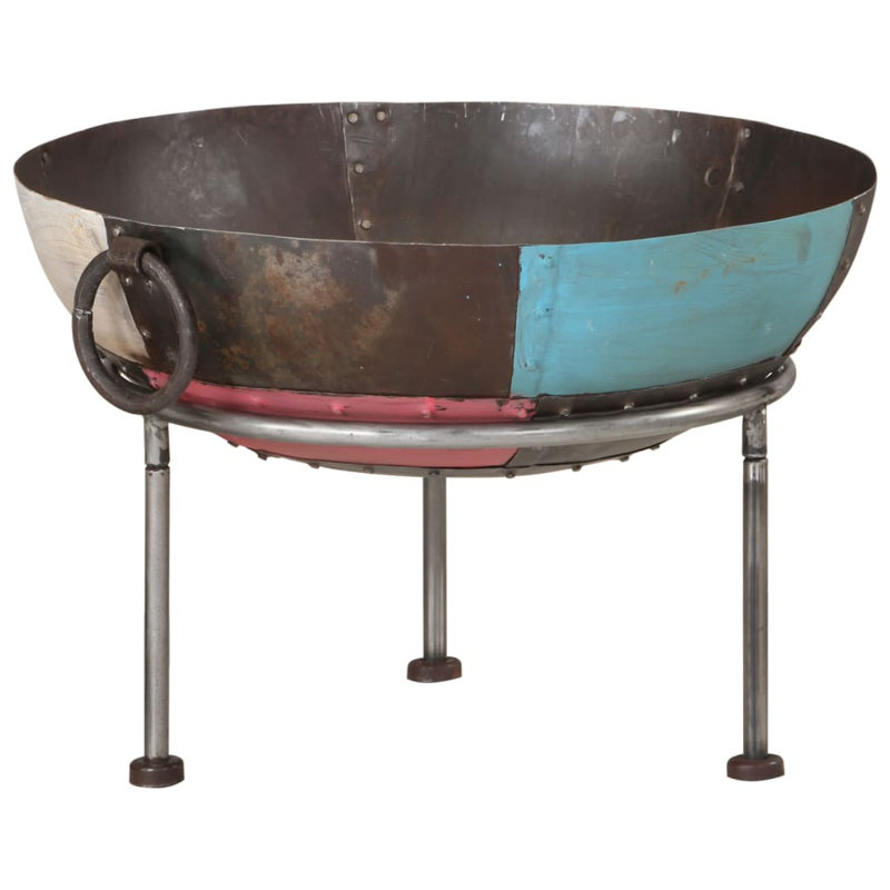 Round Wood Burning Smokeless Fire Pit, Multicolour