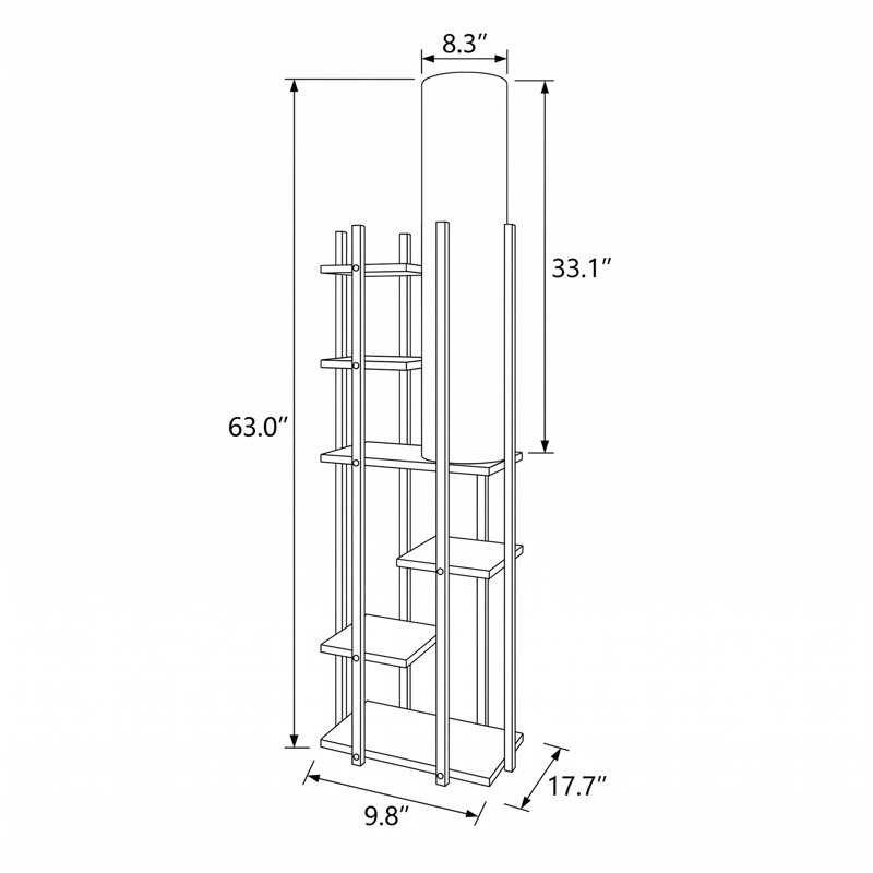 Lampe sur pied tambour Lumina