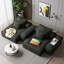 Canapé modulaire Boneless de 113 po, canapé 2 places en chenille scintillante avec 2 chaises et 4 coussins-346756637