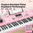 Piano Keyboard For Beginner,61 Keys Electric Keyboard Piano Portable Music Keyboard With Lighted Up Keys For Kids Teens, Back To School Piano With Stand Pedal Microphone USB-101292793
