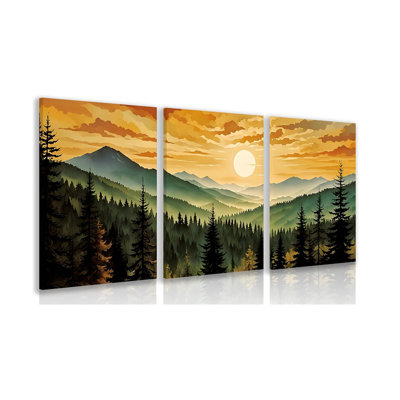 3 Piece Wrapped Canvas Print