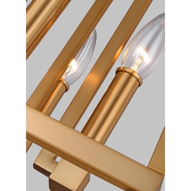 Conant 4 - Light Pendant, Gilded Satin Brass, 19" H x 18" W x 18" D