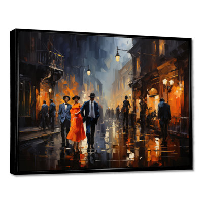 Music In Harlems IV - African American Art Canvas Print