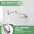 Traditional Wall Mount Swing Arm Folding Pot Filler Kitchen Faucet-115751085