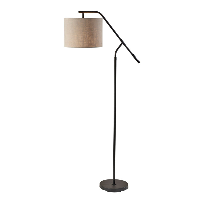Lampe sur pied arquée 60 po Carleton, Noir